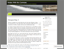 Tablet Screenshot of noteswithnocommas.wordpress.com