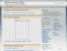 Tablet Screenshot of lilliamrivera.wordpress.com