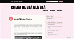 Desktop Screenshot of chegadeblablabla.wordpress.com