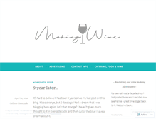 Tablet Screenshot of makingwine.wordpress.com