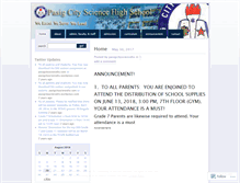 Tablet Screenshot of pasigcitysciencehs.wordpress.com