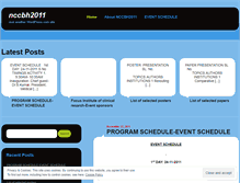Tablet Screenshot of nccbh2011.wordpress.com
