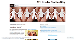 Desktop Screenshot of marianuniversitygenderstudies.wordpress.com