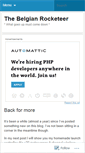 Mobile Screenshot of belgianrocketeer.wordpress.com