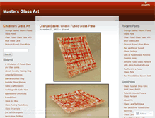 Tablet Screenshot of glassart.wordpress.com