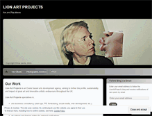 Tablet Screenshot of lionartprojects.wordpress.com