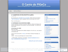 Tablet Screenshot of pigeco.wordpress.com