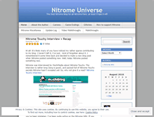 Tablet Screenshot of nitromeuniverse.wordpress.com