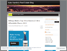 Tablet Screenshot of katehamlin.wordpress.com