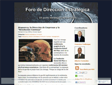 Tablet Screenshot of direccionestrategica.wordpress.com