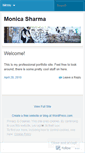 Mobile Screenshot of monicarsharma.wordpress.com