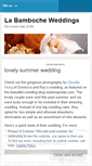 Mobile Screenshot of labambocheweddings.wordpress.com