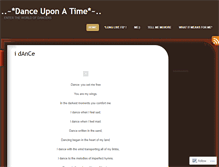 Tablet Screenshot of dancingislife.wordpress.com