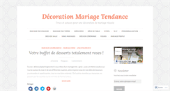 Desktop Screenshot of decorationmariagetendance.wordpress.com