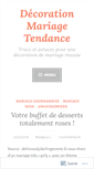 Mobile Screenshot of decorationmariagetendance.wordpress.com