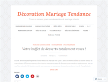 Tablet Screenshot of decorationmariagetendance.wordpress.com