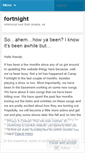 Mobile Screenshot of fortnightband.wordpress.com