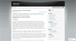 Desktop Screenshot of andso0n.wordpress.com