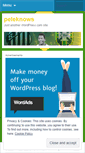 Mobile Screenshot of peleknows.wordpress.com