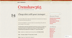 Desktop Screenshot of crenshaw365.wordpress.com