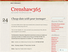 Tablet Screenshot of crenshaw365.wordpress.com