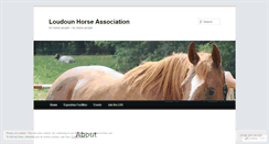 Desktop Screenshot of loudounhorseassociation.wordpress.com