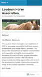 Mobile Screenshot of loudounhorseassociation.wordpress.com