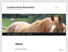 Tablet Screenshot of loudounhorseassociation.wordpress.com