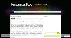 Desktop Screenshot of nebedniece.wordpress.com