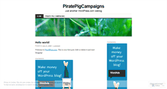 Desktop Screenshot of piratepigcampaigns.wordpress.com