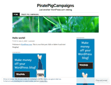 Tablet Screenshot of piratepigcampaigns.wordpress.com