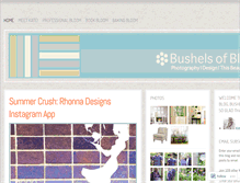 Tablet Screenshot of bushelsofblooms.wordpress.com