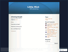 Tablet Screenshot of littlemint.wordpress.com