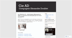 Desktop Screenshot of compagniealexandredoublet.wordpress.com