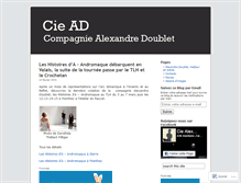 Tablet Screenshot of compagniealexandredoublet.wordpress.com