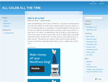 Tablet Screenshot of calebmackneer.wordpress.com