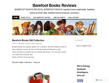 Tablet Screenshot of barefootbooks101.wordpress.com