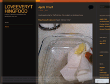 Tablet Screenshot of loveeverythingfood.wordpress.com