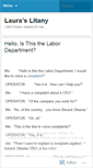 Mobile Screenshot of lauraslitany.wordpress.com