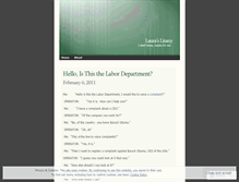 Tablet Screenshot of lauraslitany.wordpress.com
