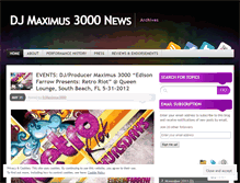 Tablet Screenshot of djmaximus3000news.wordpress.com