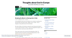 Desktop Screenshot of eurogod.wordpress.com