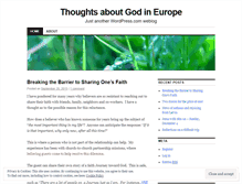 Tablet Screenshot of eurogod.wordpress.com
