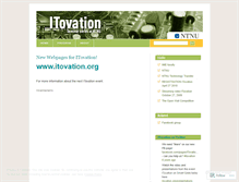 Tablet Screenshot of itovation.wordpress.com