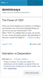Mobile Screenshot of dominicsays.wordpress.com
