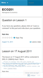 Mobile Screenshot of eco201e.wordpress.com