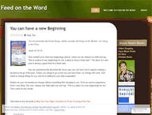 Tablet Screenshot of feedontheword.wordpress.com