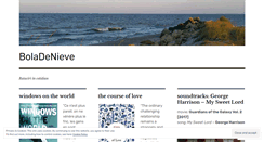 Desktop Screenshot of boladenieve78.wordpress.com