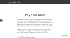Desktop Screenshot of carrpartyoffive.wordpress.com