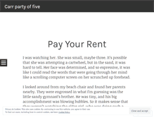 Tablet Screenshot of carrpartyoffive.wordpress.com